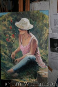 Justine in a Floppy Hat